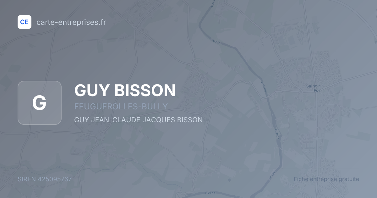 GUY BISSON — 425095767 — fiche entreprise