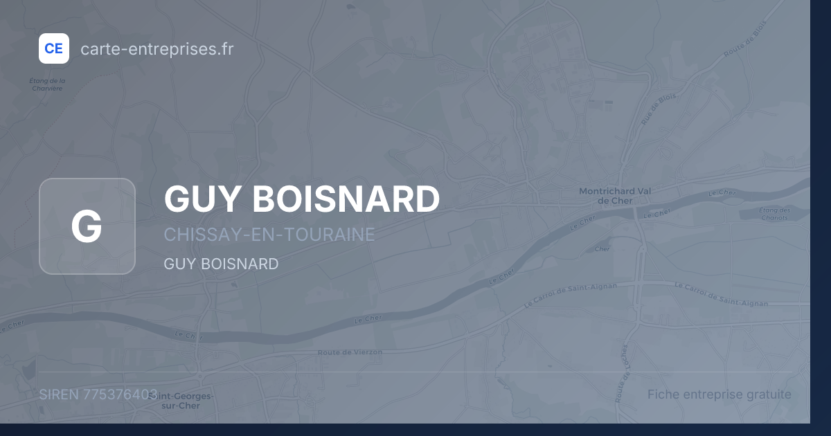 GUY BOISNARD — 775376403 — fiche entreprise
