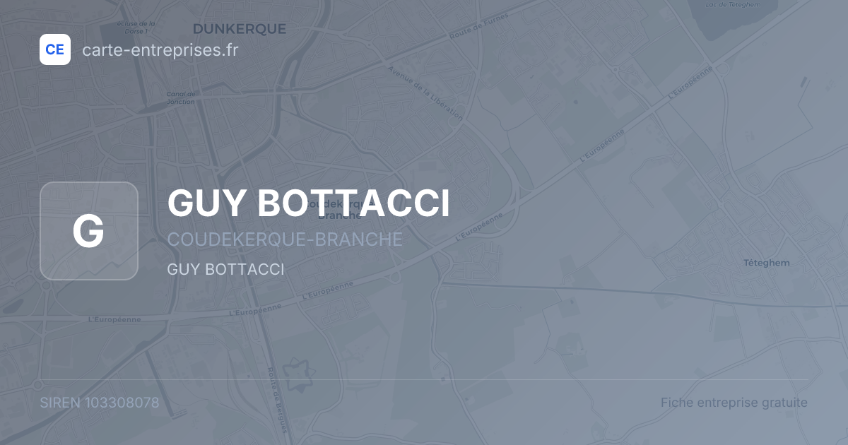 GUY BOTTACCI — 103308078 — fiche entreprise