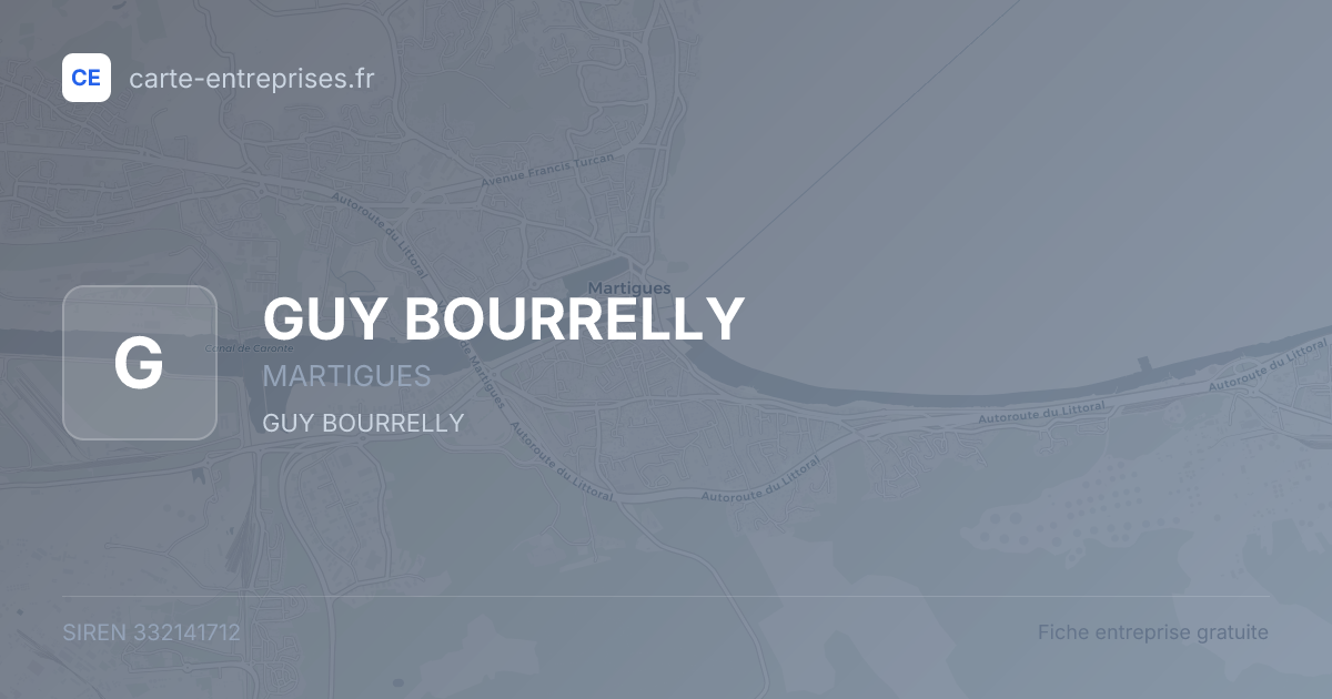 GUY BOURRELLY — 332141712 — fiche entreprise