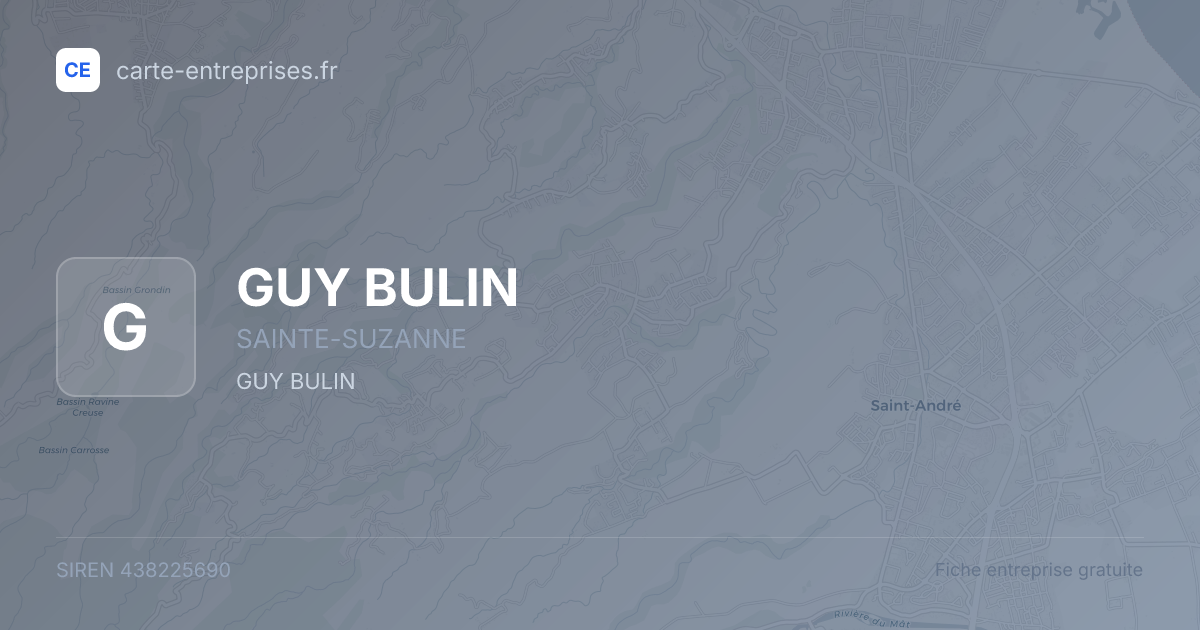 GUY BULIN — 438225690 — fiche entreprise