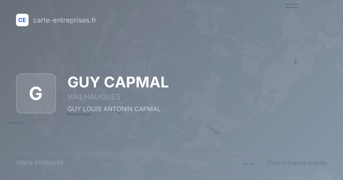 GUY CAPMAL — 511995698 — fiche entreprise