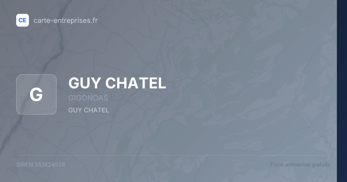 GUY CHATEL — 351424528 — fiche entreprise