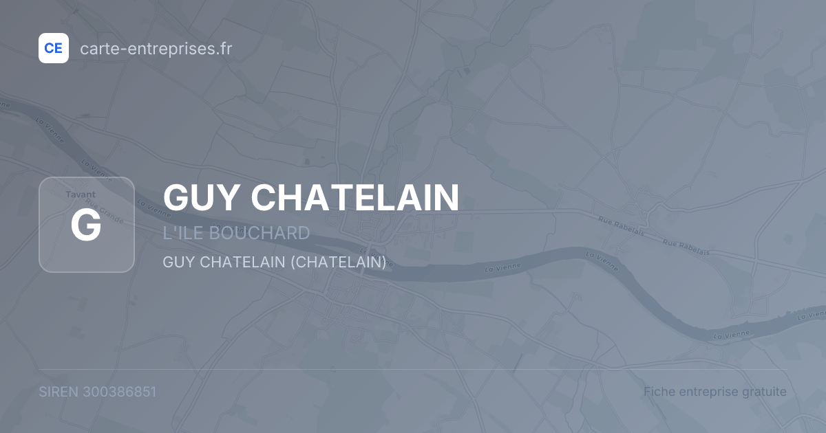 GUY CHATELAIN — 300386851 — fiche entreprise