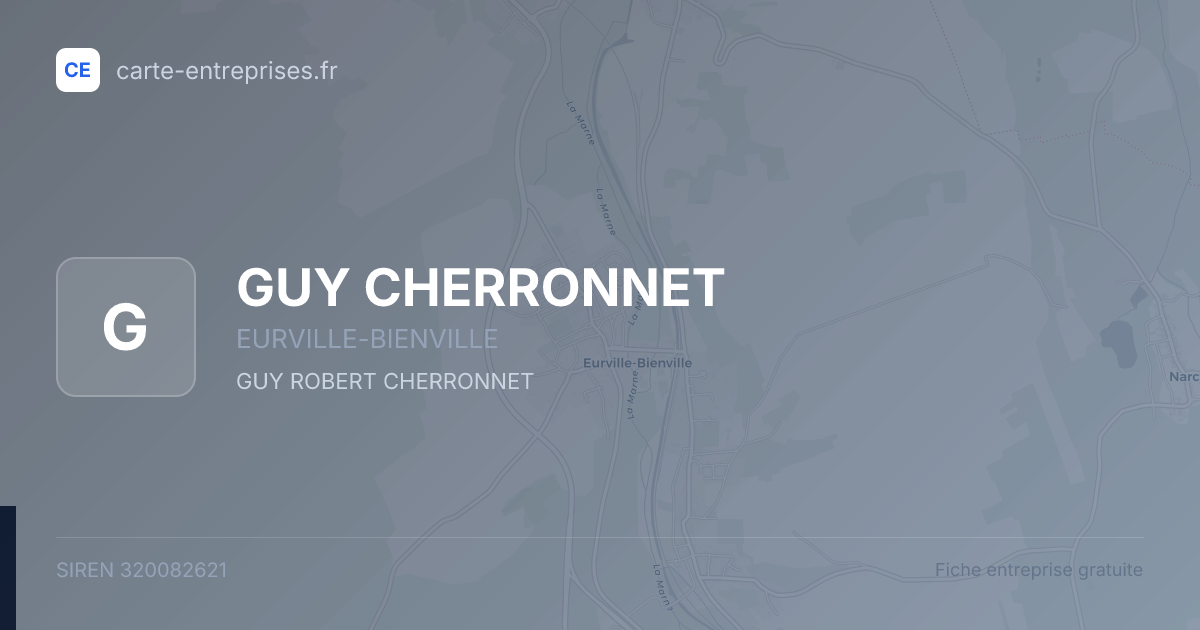 GUY CHERRONNET — 320082621 — fiche entreprise