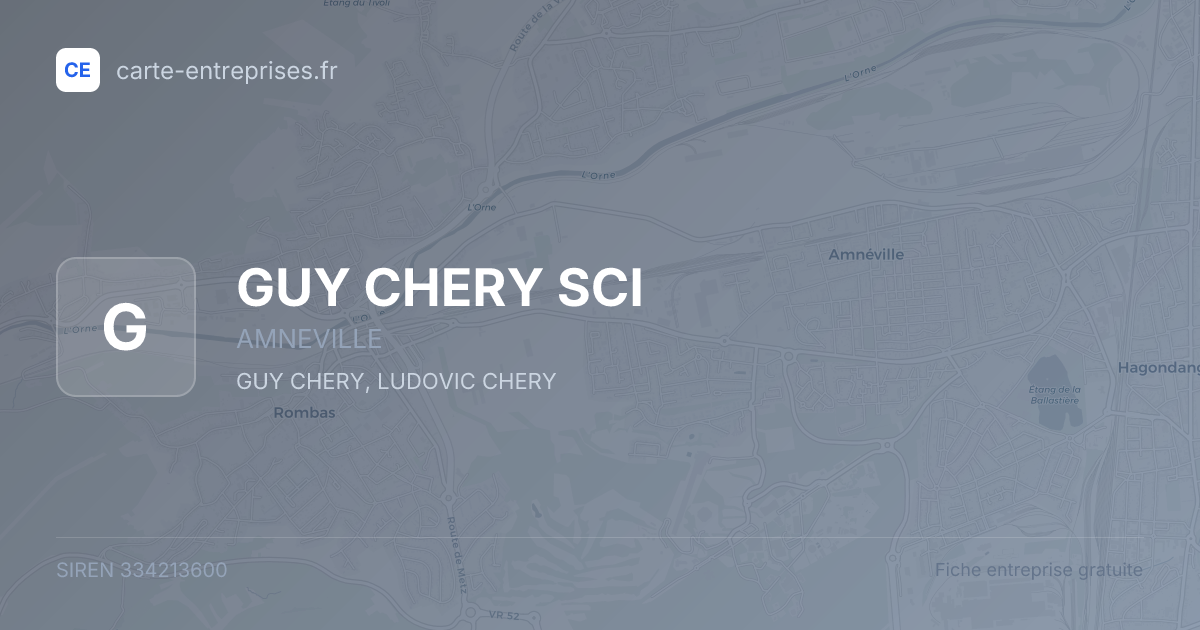 GUY CHERY SCI — 334213600 — fiche entreprise