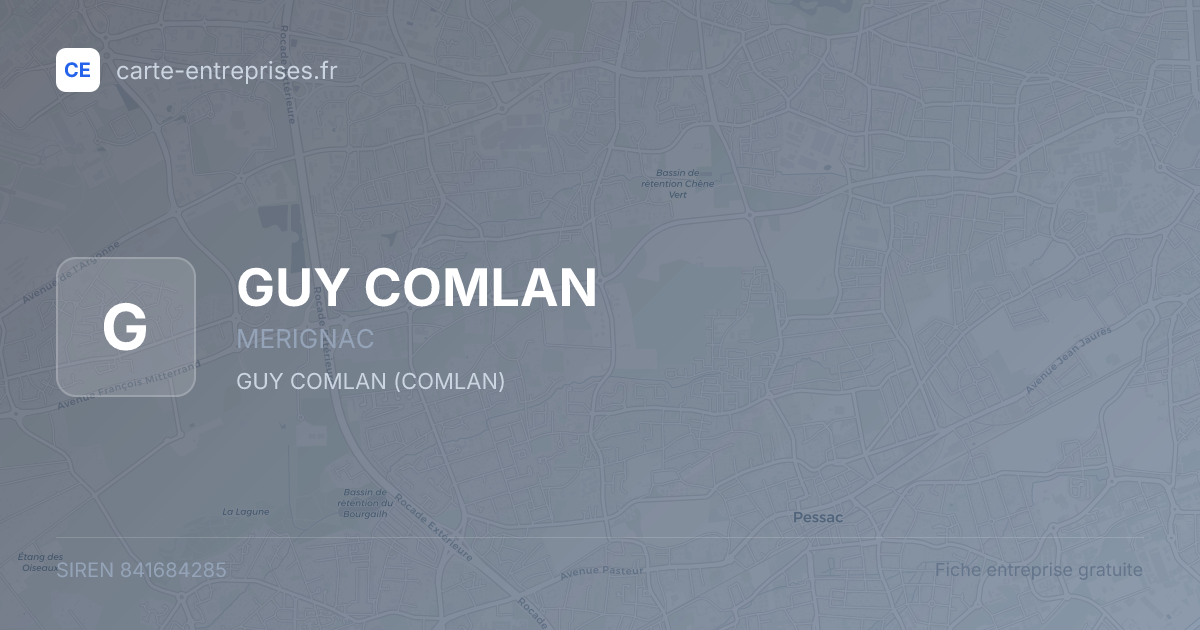 GUY COMLAN — 841684285 — fiche entreprise