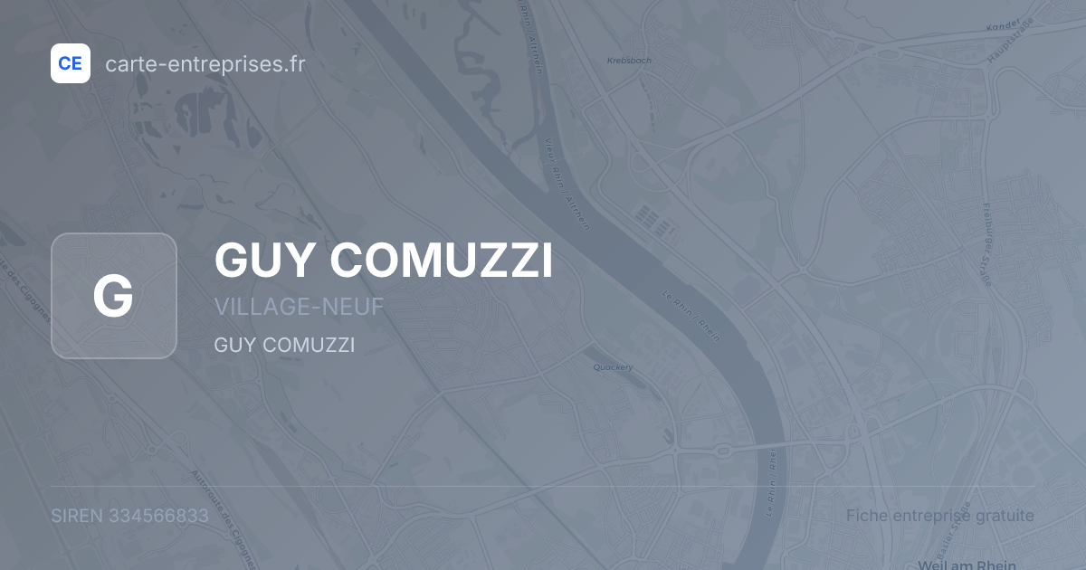 GUY COMUZZI — 334566833 — fiche entreprise