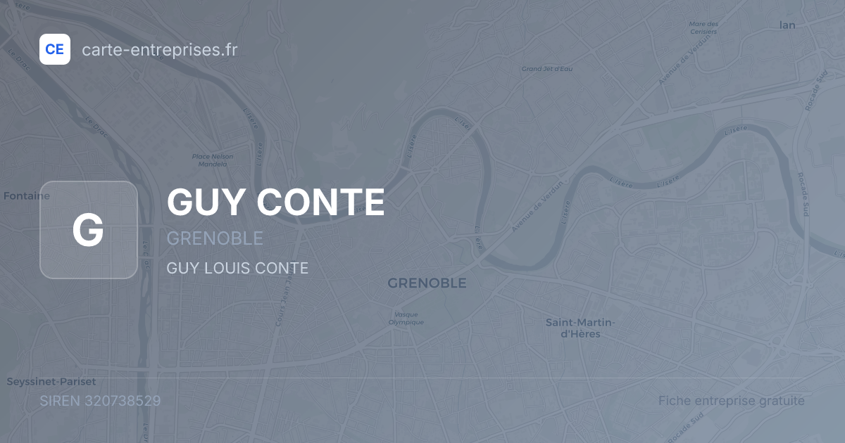 GUY CONTE — 320738529 — fiche entreprise