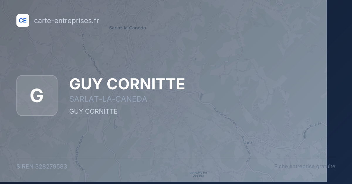 GUY CORNITTE — 328279583 — fiche entreprise