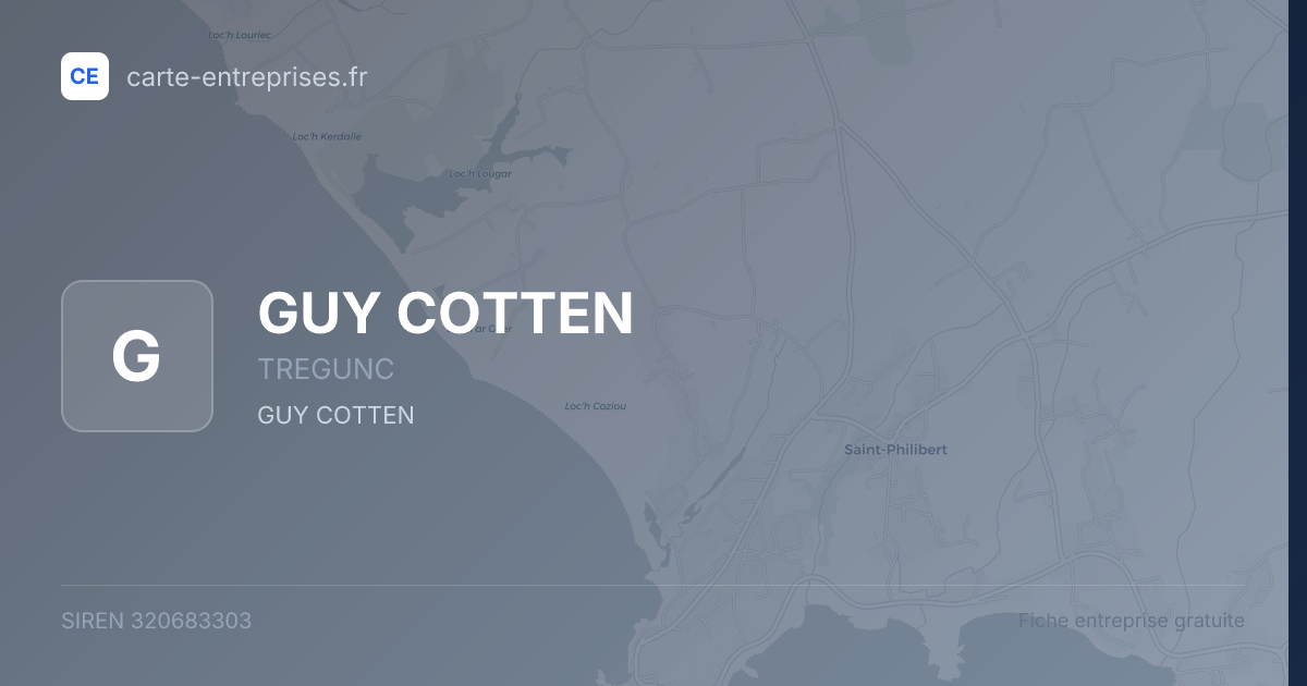 GUY COTTEN — 320683303 — fiche entreprise