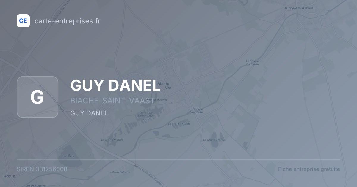 GUY DANEL — 331256008 — fiche entreprise