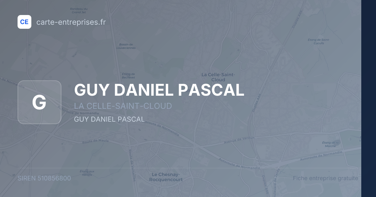 GUY DANIEL PASCAL — 510856800 — fiche entreprise