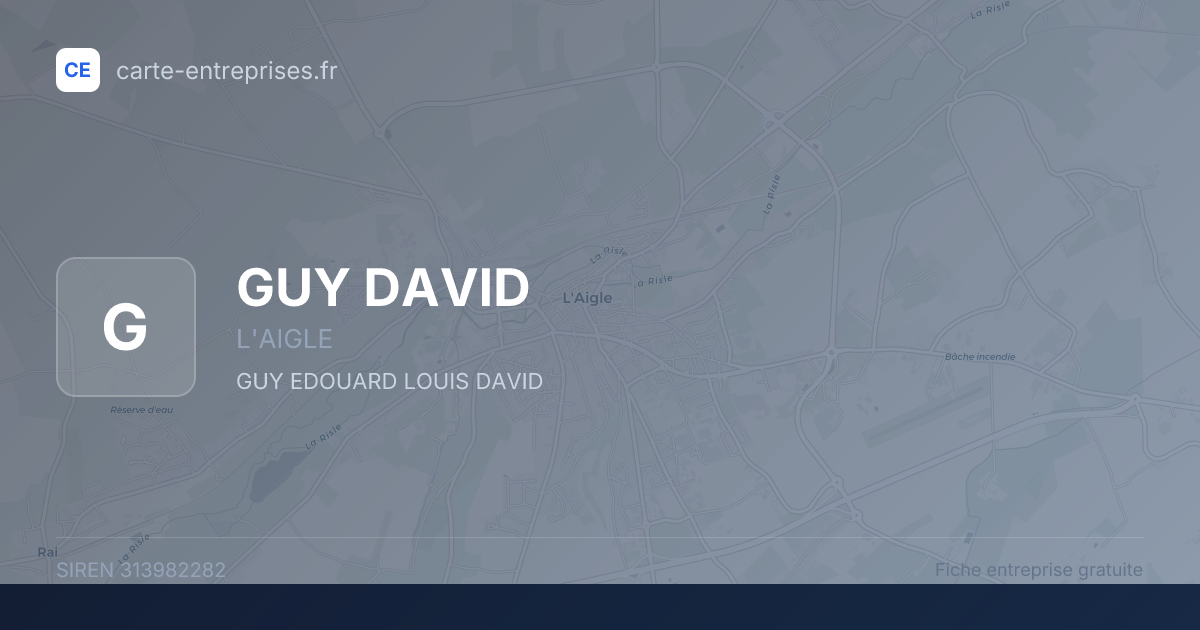 GUY DAVID — 313982282 — fiche entreprise