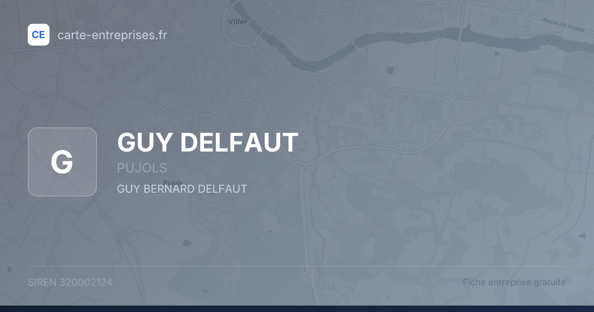 GUY DELFAUT — 320002124 — fiche entreprise