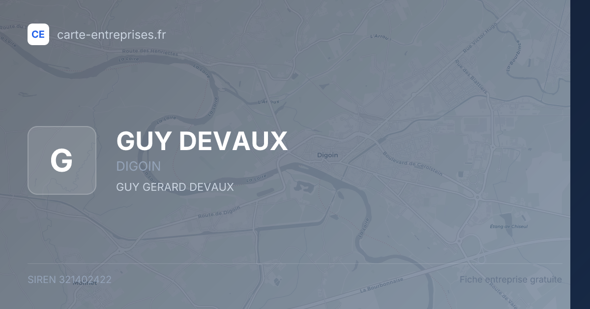 GUY DEVAUX — 321402422 — fiche entreprise