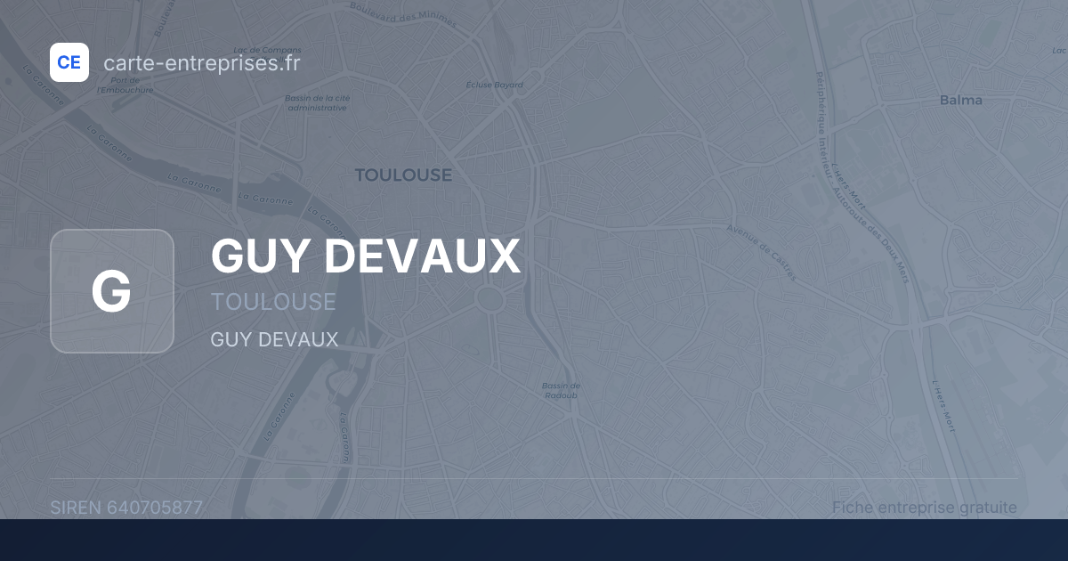 GUY DEVAUX — 640705877 — fiche entreprise