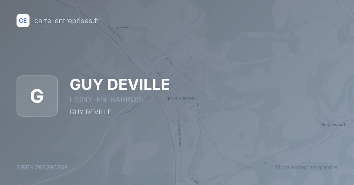 GUY DEVILLE — 783396369 — fiche entreprise