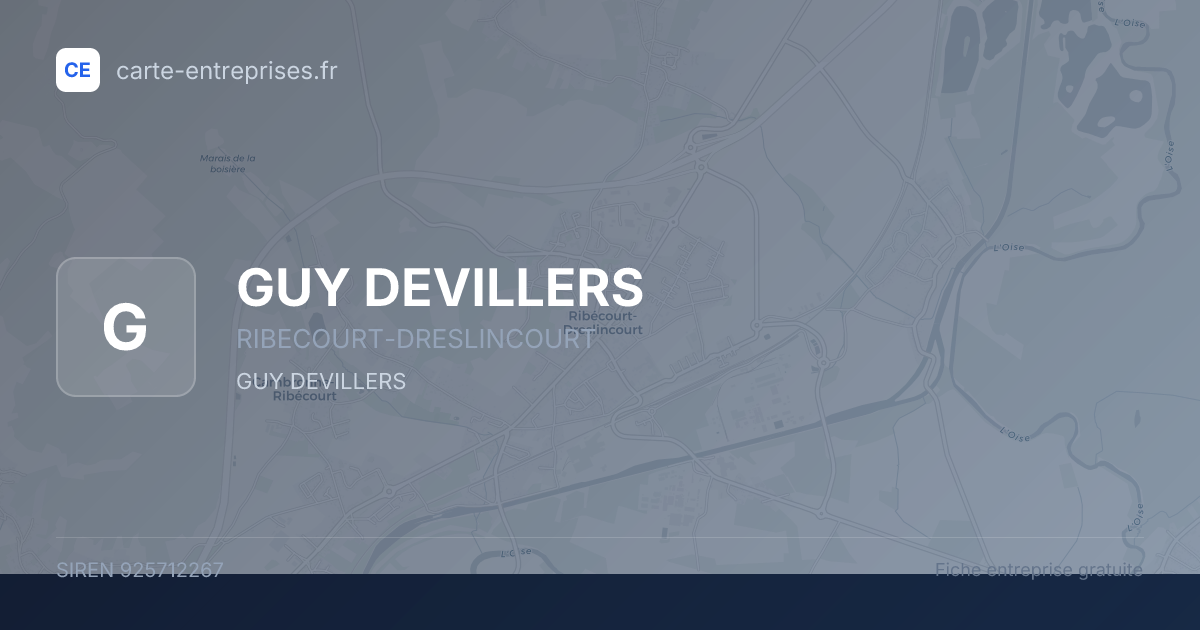 GUY DEVILLERS — 925712267 — fiche entreprise