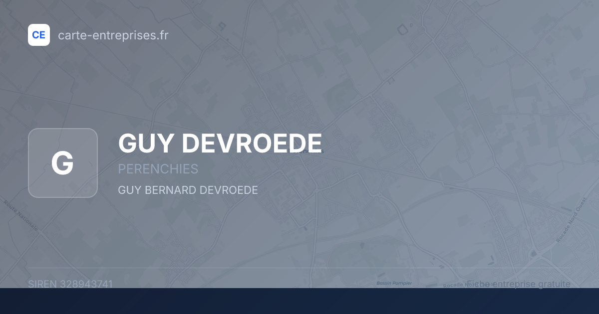 GUY DEVROEDE — 328943741 — fiche entreprise