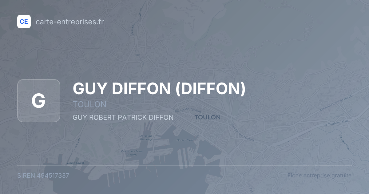 GUY DIFFON (DIFFON) — 494517337 — fiche entreprise