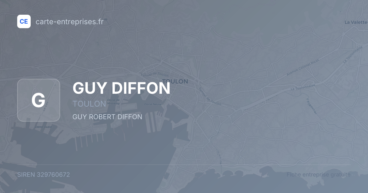 GUY DIFFON — 329760672 — fiche entreprise