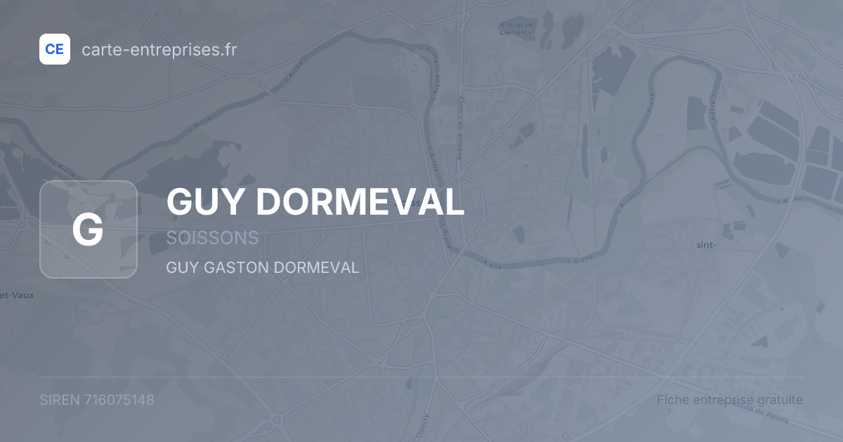 GUY DORMEVAL — 716075148 — fiche entreprise