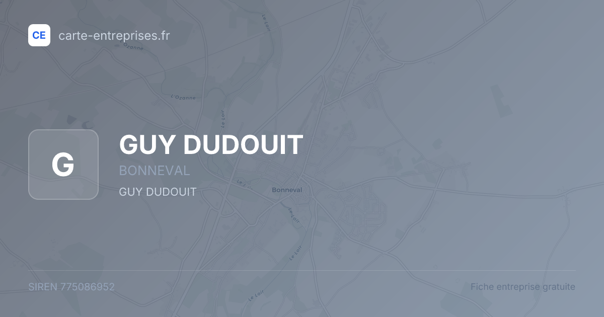 GUY DUDOUIT — 775086952 — fiche entreprise