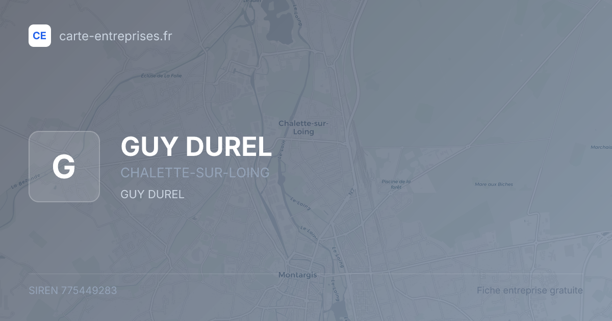 GUY DUREL — 775449283 — fiche entreprise