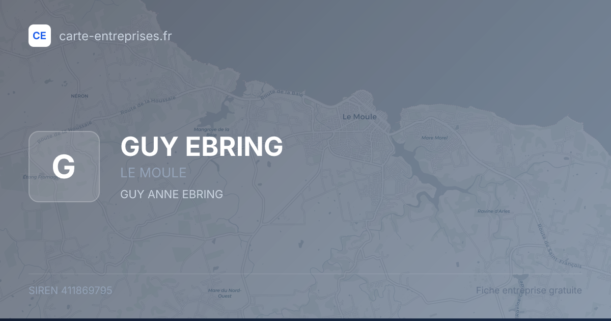 GUY EBRING — 411869795 — fiche entreprise