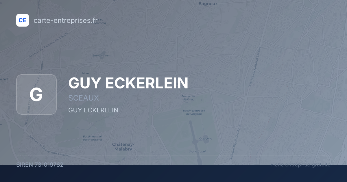 GUY ECKERLEIN — 731019782 — fiche entreprise