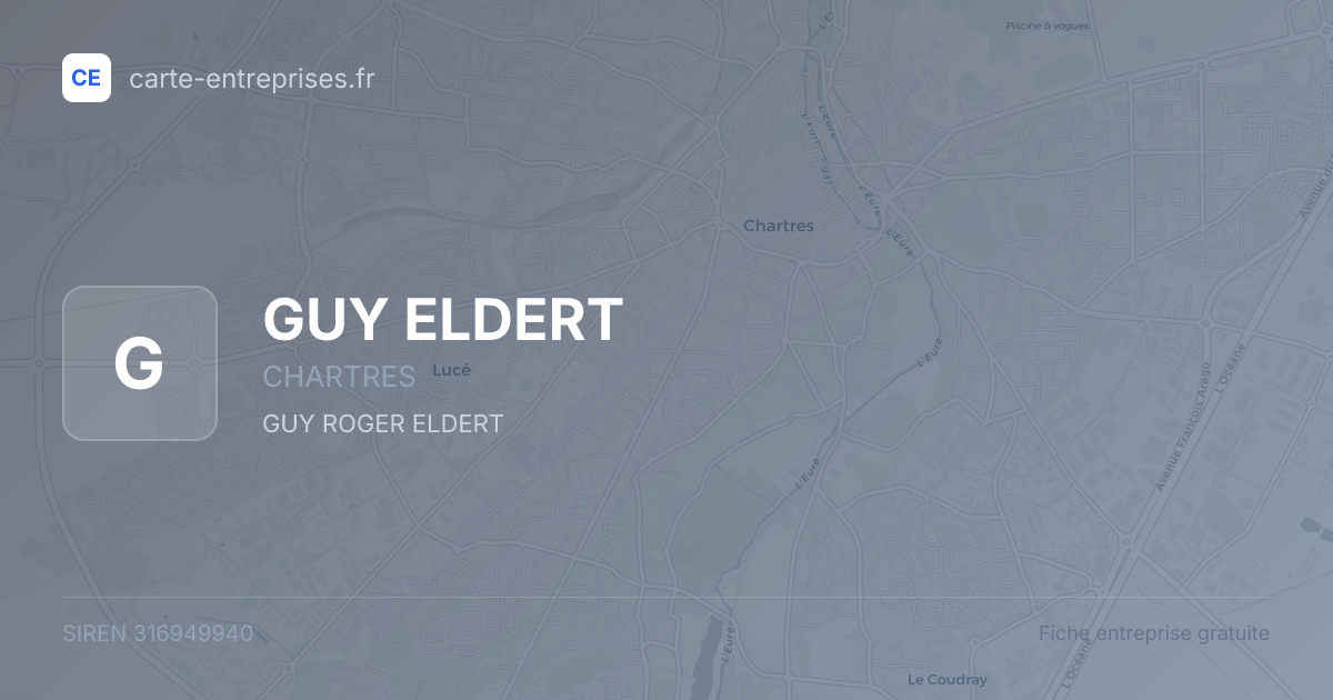 GUY ELDERT — 316949940 — fiche entreprise