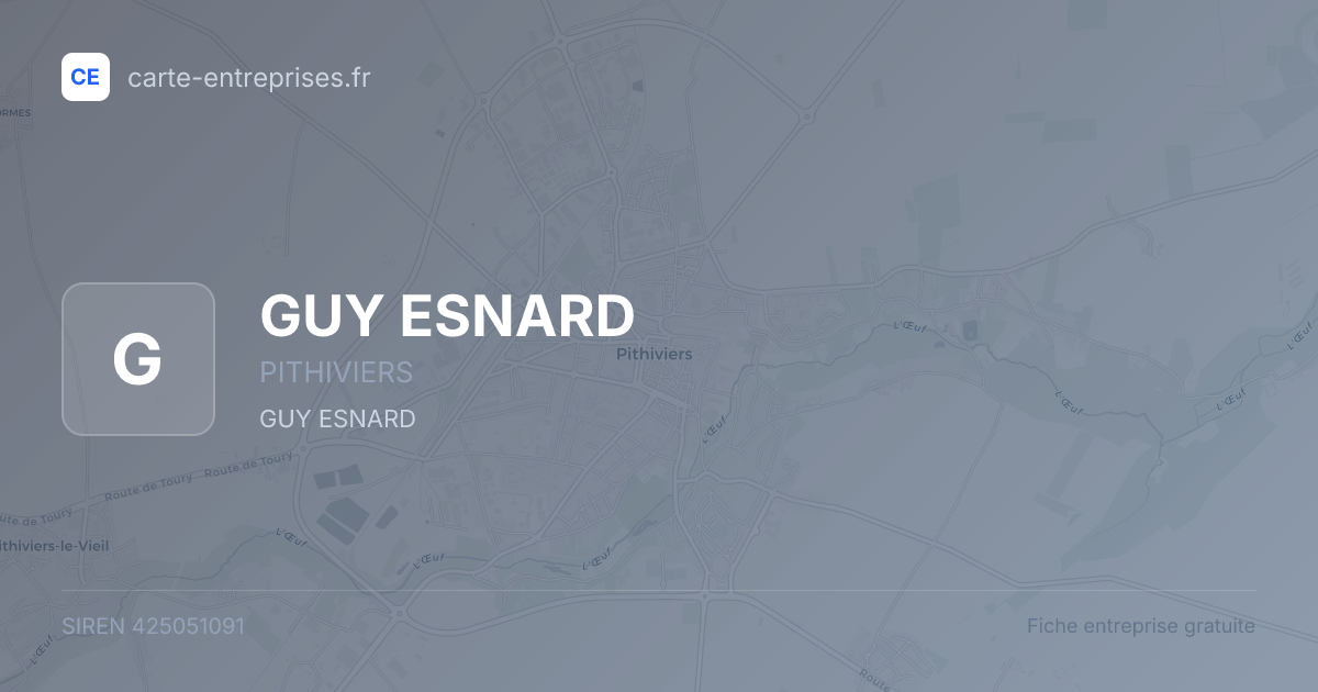 GUY ESNARD — 425051091 — fiche entreprise