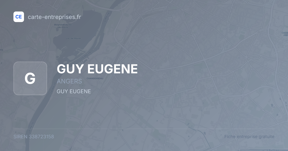 GUY EUGENE — 338723158 — fiche entreprise