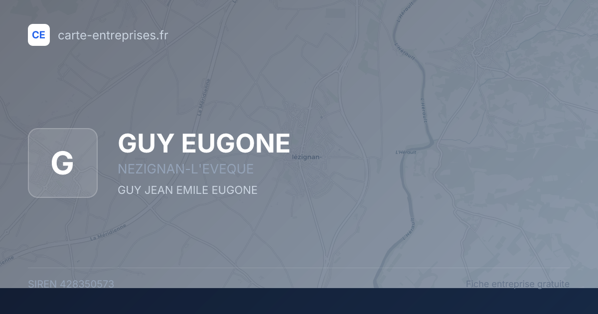 GUY EUGONE — 428350573 — fiche entreprise