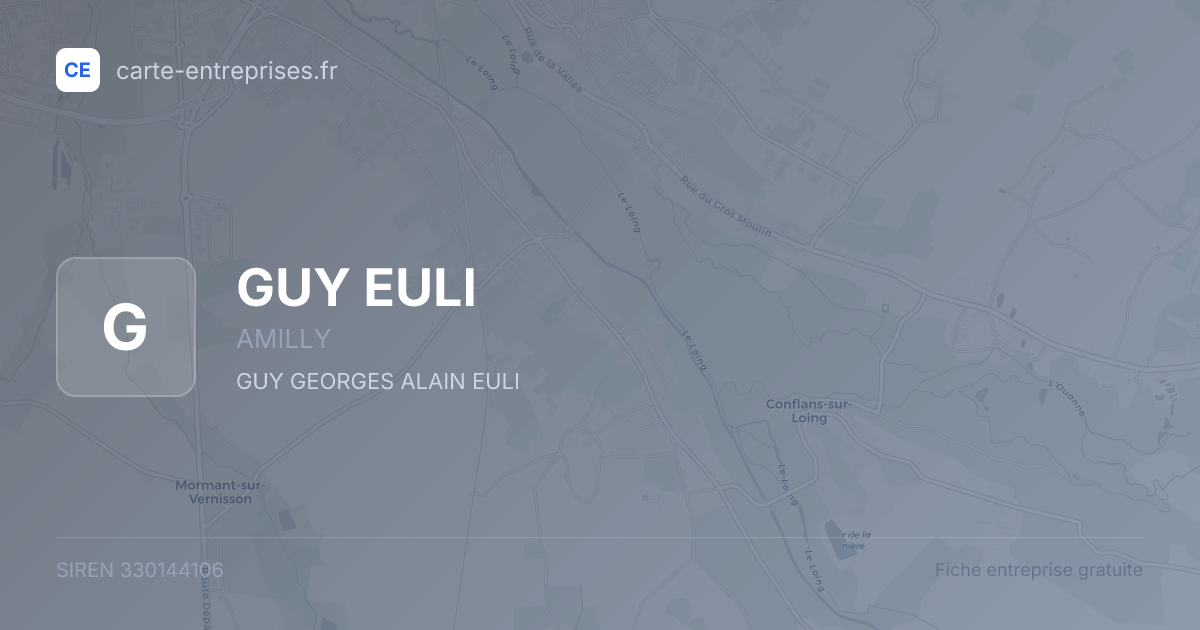 GUY EULI — 330144106 — fiche entreprise