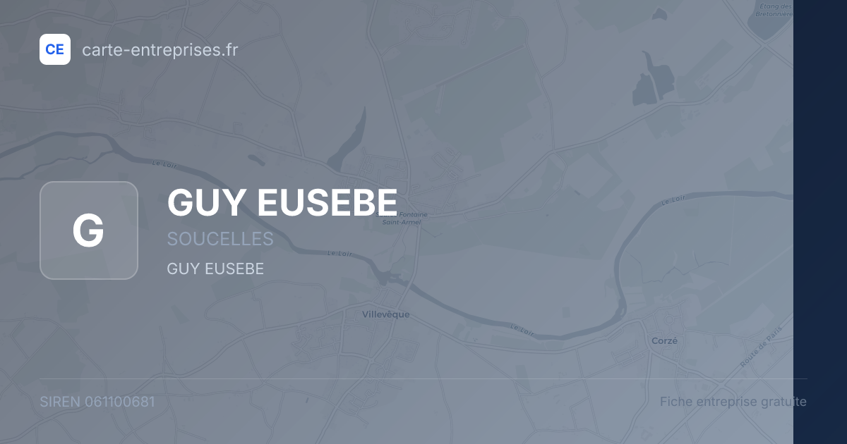 GUY EUSEBE — 061100681 — fiche entreprise