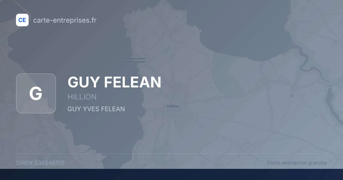 GUY FELEAN — 338548159 — fiche entreprise
