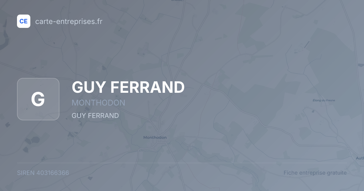 GUY FERRAND — 403166366 — fiche entreprise