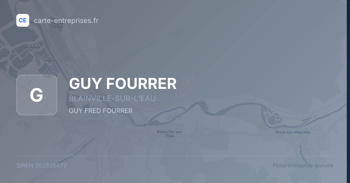 GUY FOURRER — 352828677 — fiche entreprise