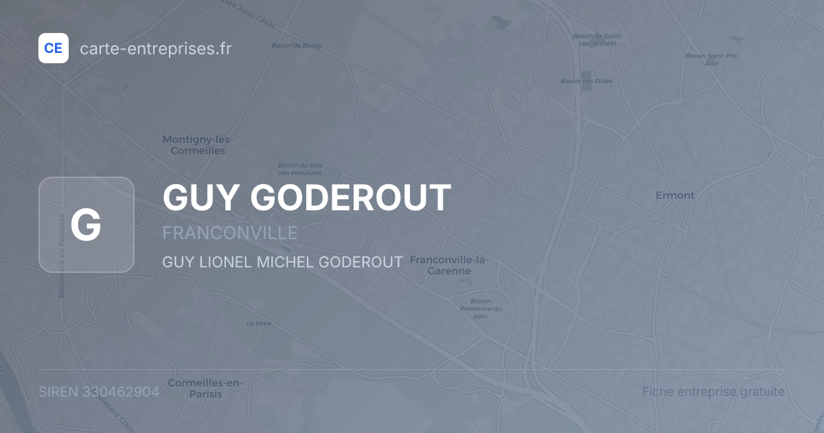 GUY GODEROUT — 330462904 — fiche entreprise