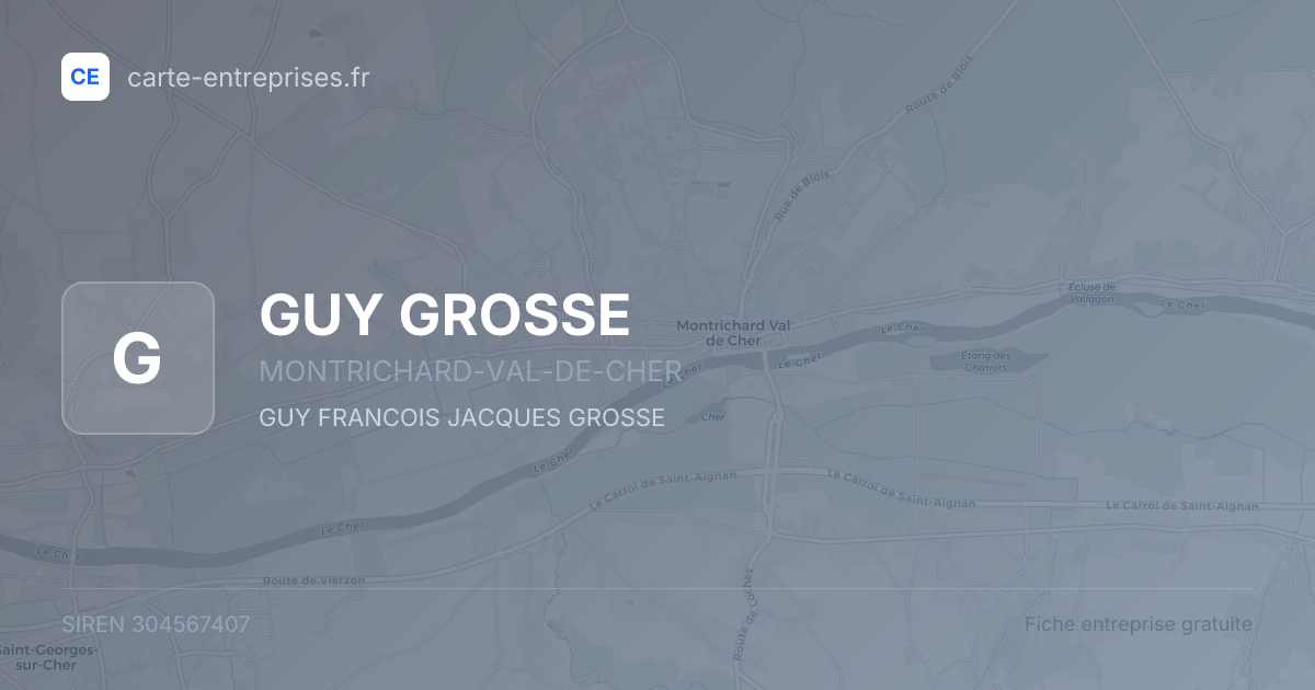 GUY GROSSE — 304567407 — fiche entreprise