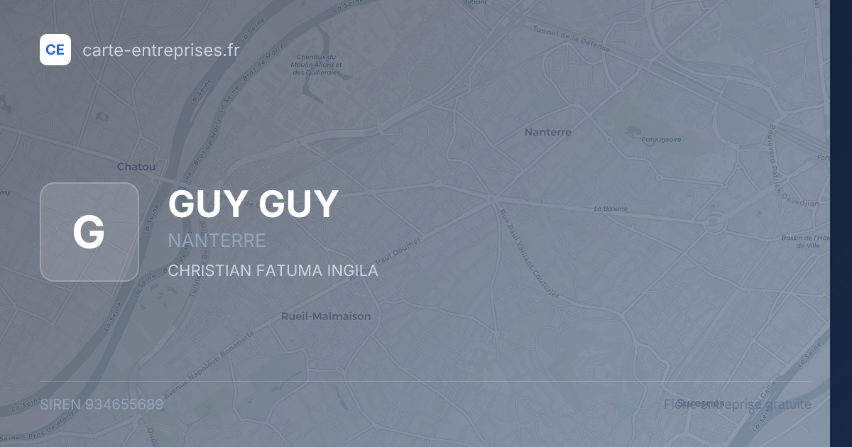 GUY GUY — 934655689 — fiche entreprise