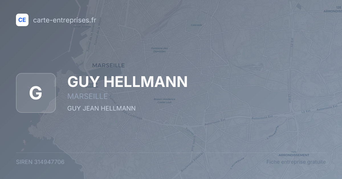 GUY HELLMANN — 314947706 — fiche entreprise