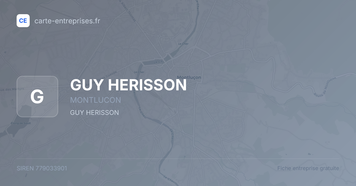 GUY HERISSON — 779033901 — fiche entreprise