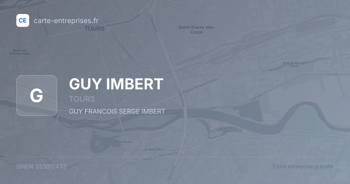 GUY IMBERT — 333012433 — fiche entreprise