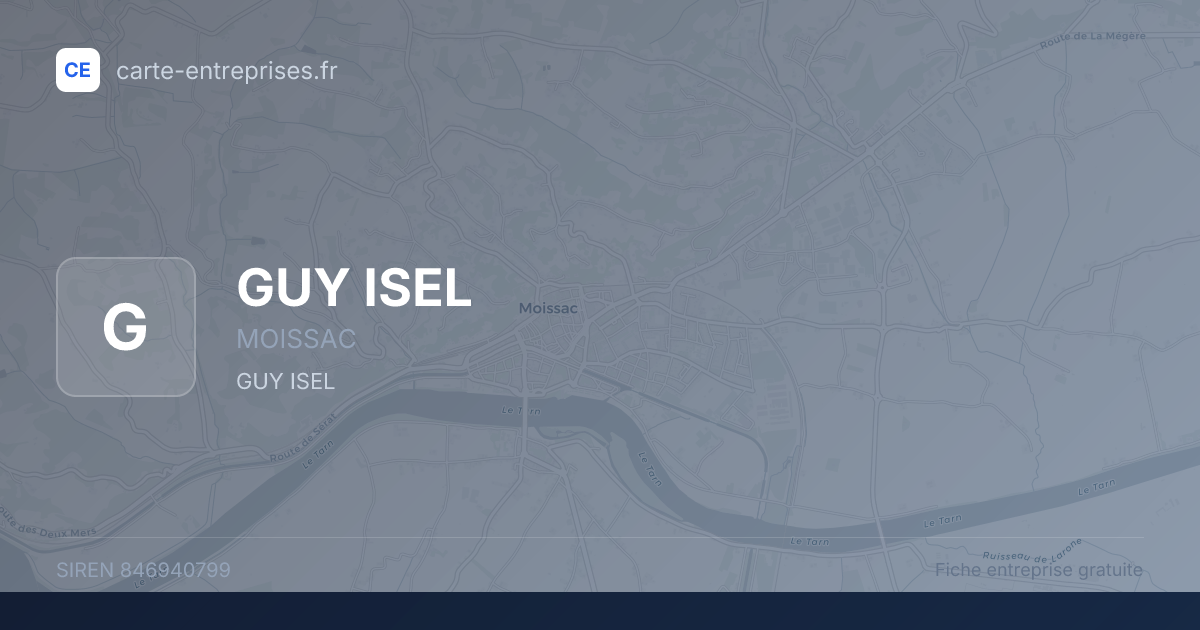 GUY ISEL — 846940799 — fiche entreprise