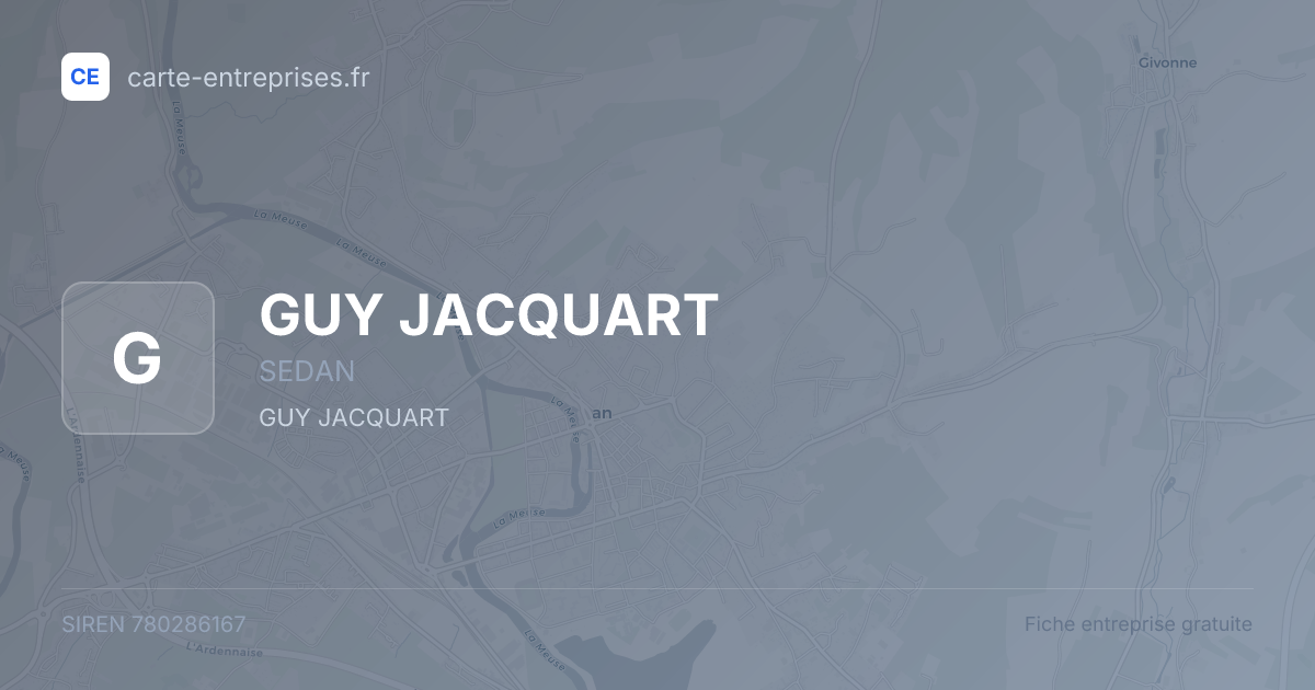 GUY JACQUART — 780286167 — fiche entreprise