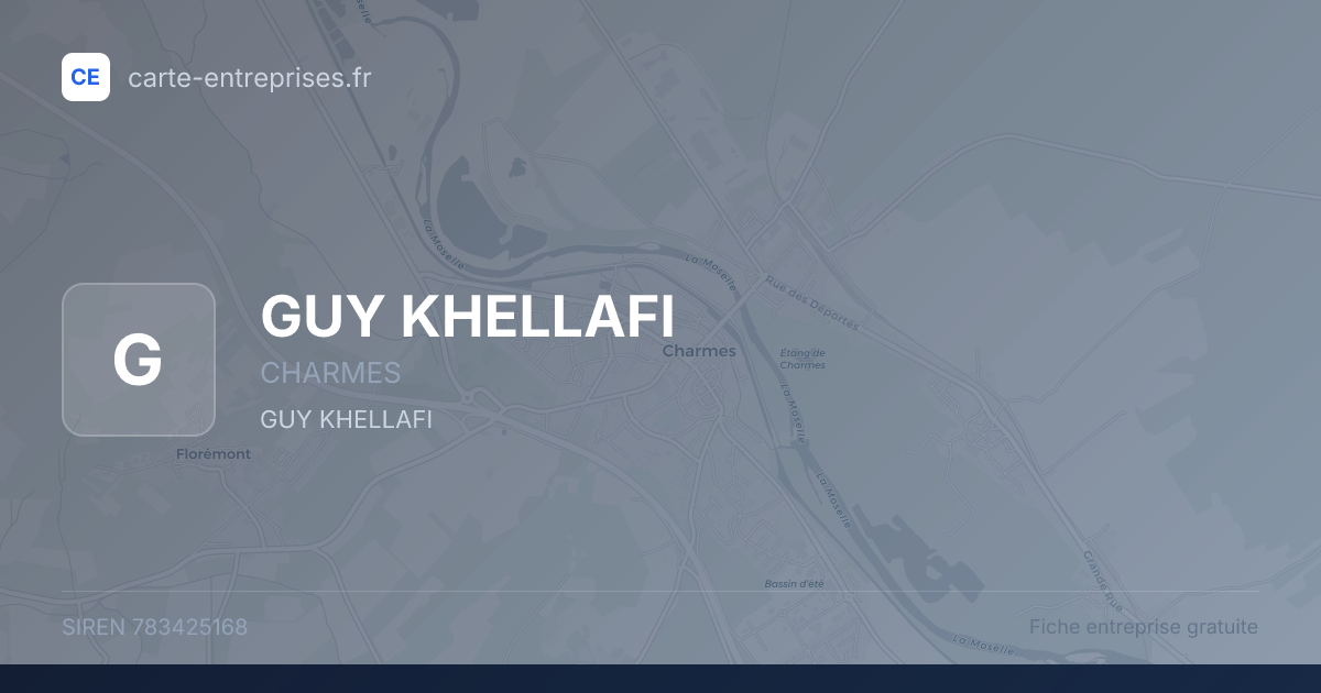 GUY KHELLAFI — 783425168 — fiche entreprise