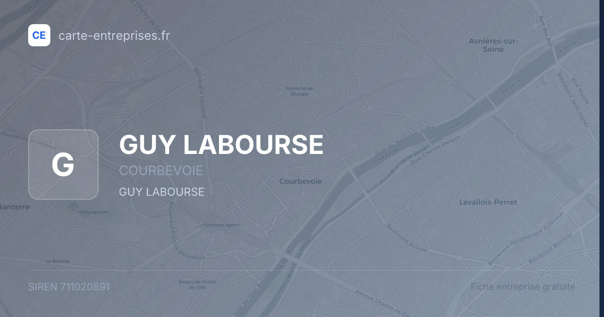 GUY LABOURSE — 711020891 — fiche entreprise
